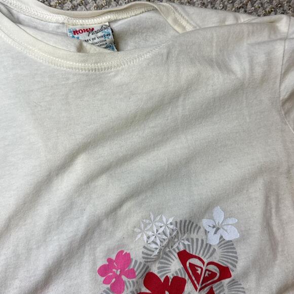 Cute vintage y2k Roxy floral logo t-shirt - Picture 8 of 8